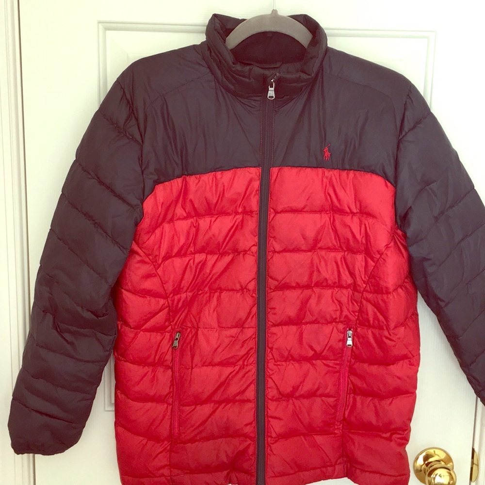 Boys Red and Blue Ralph Lauren Polo Jacket